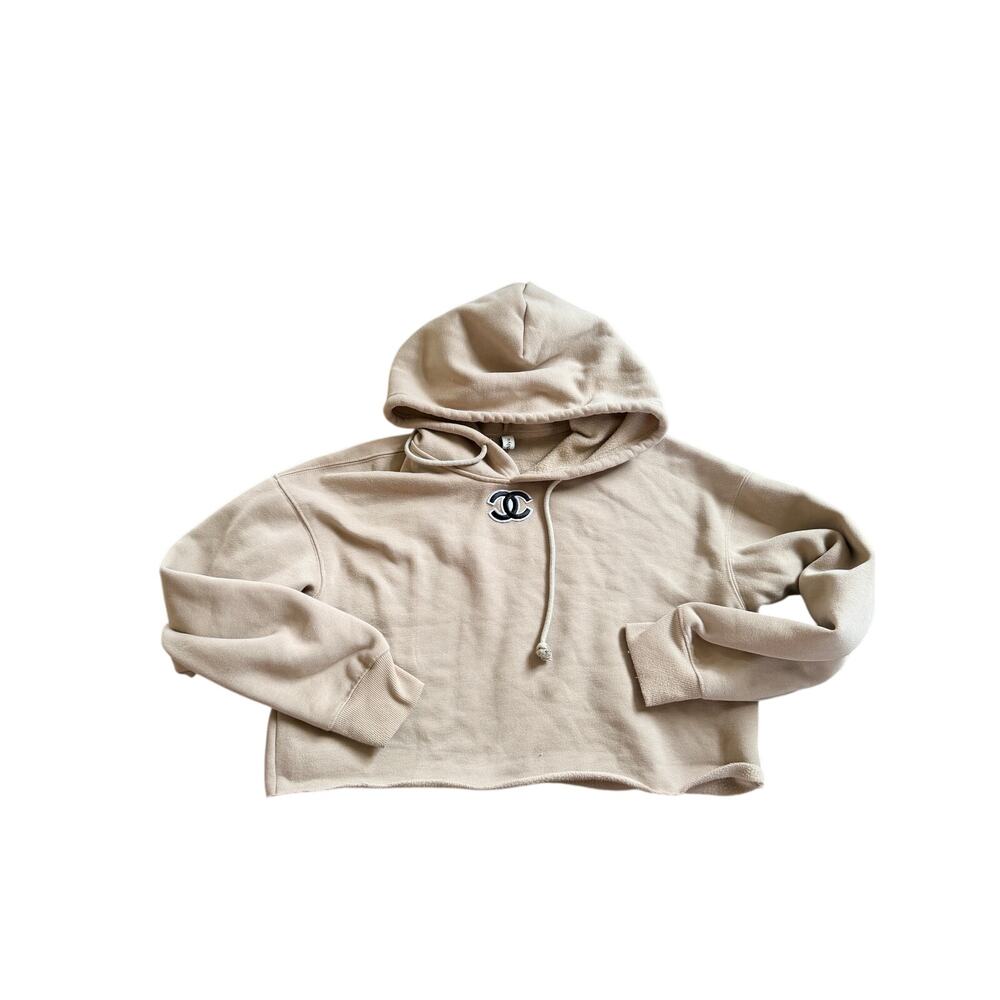 Amazhiyu Women's Cozy Beige Taupe Cropped Fleece Hoodie